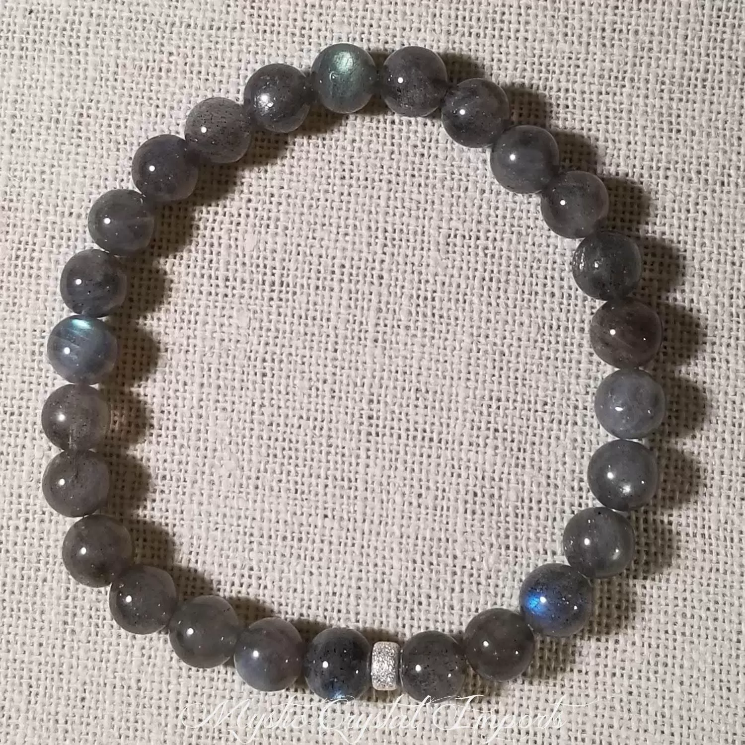 8mm Blue Labradorite Gemstone Protection Bracelet