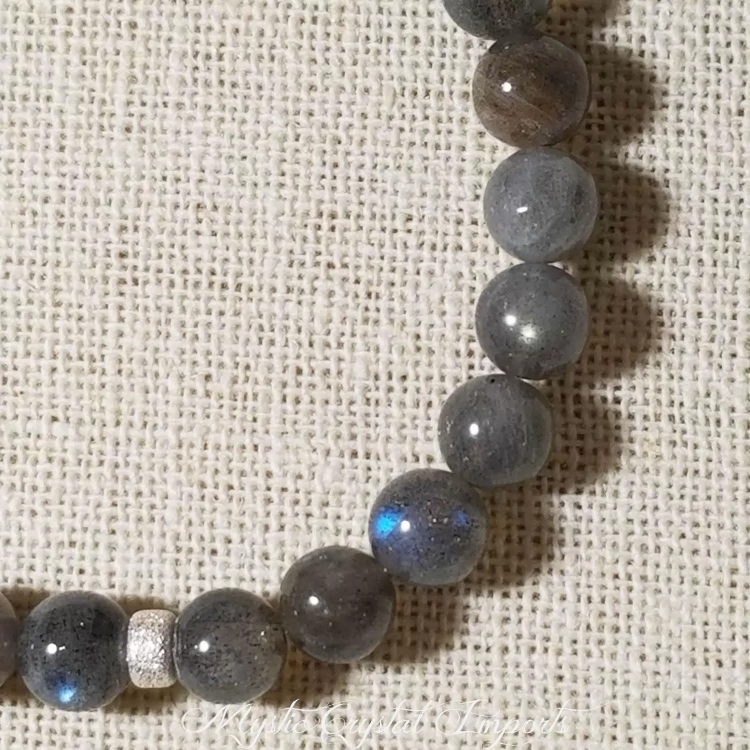 8mm Blue Labradorite Gemstone Protection Bracelet