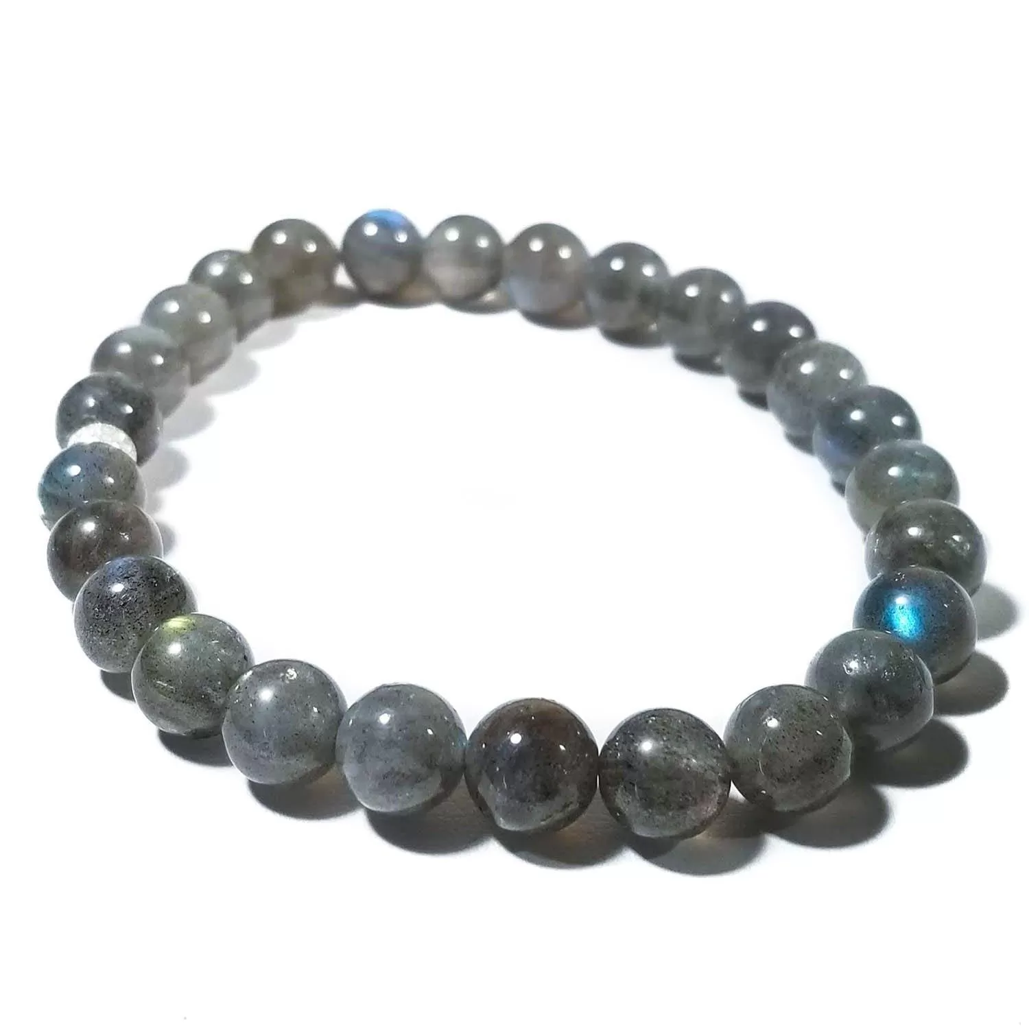 8mm Blue Labradorite Gemstone Protection Bracelet