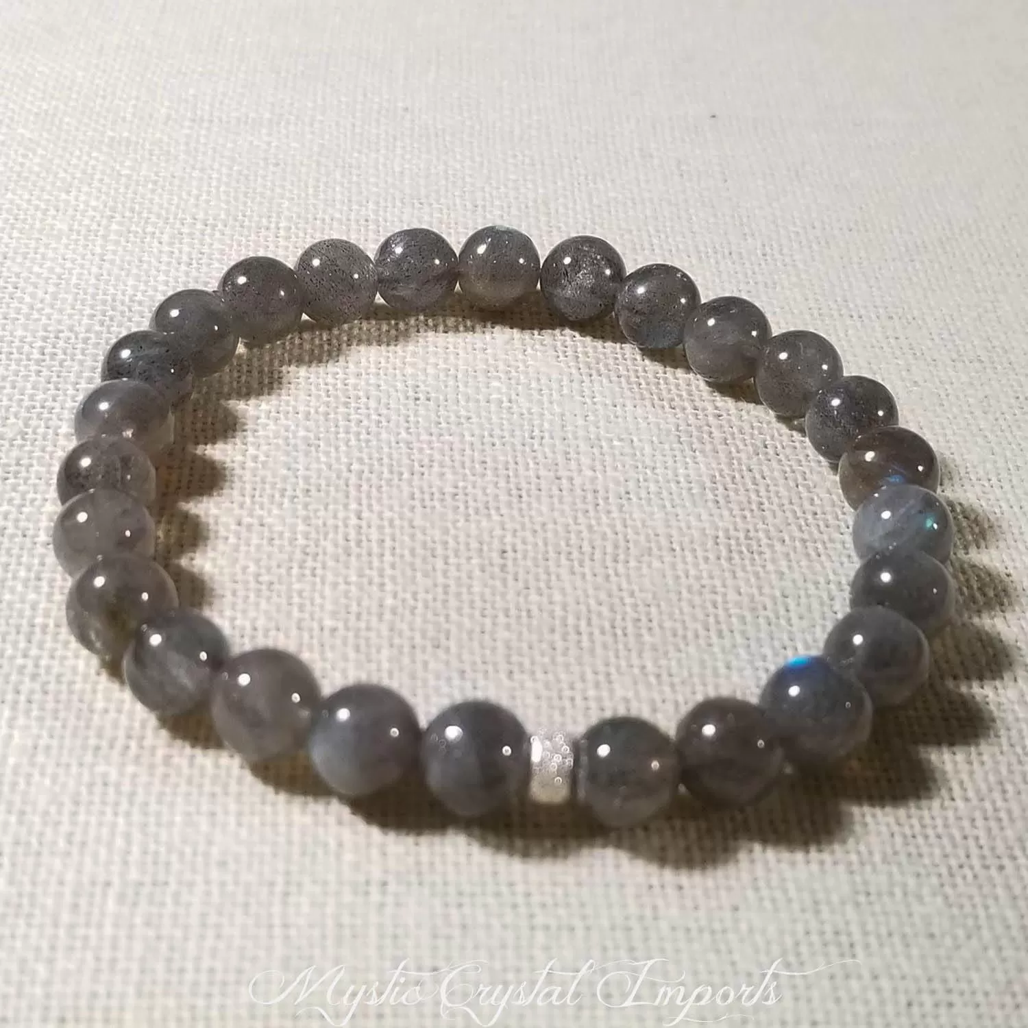 8mm Blue Labradorite Gemstone Protection Bracelet