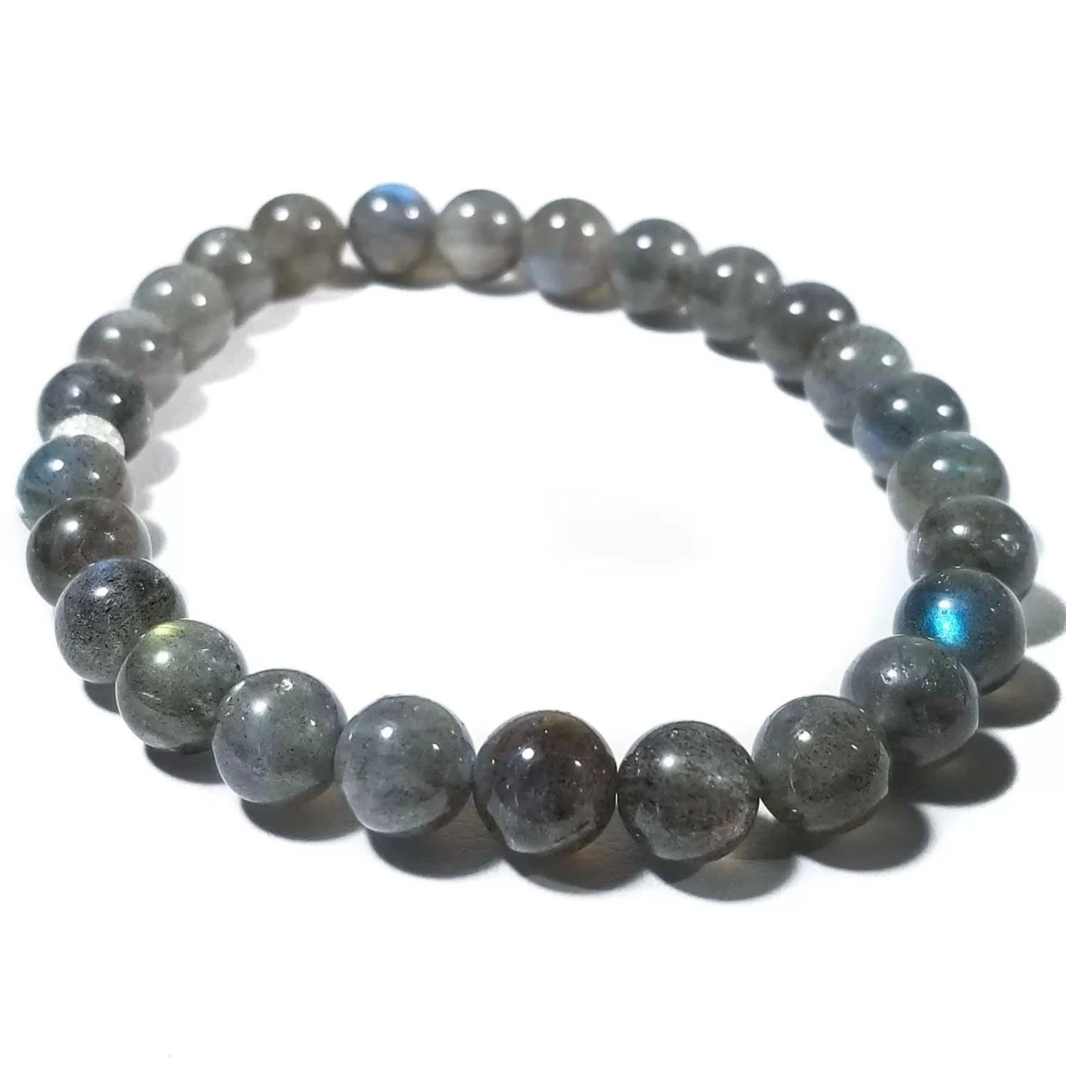 8mm Blue Labradorite Gemstone Protection Bracelet