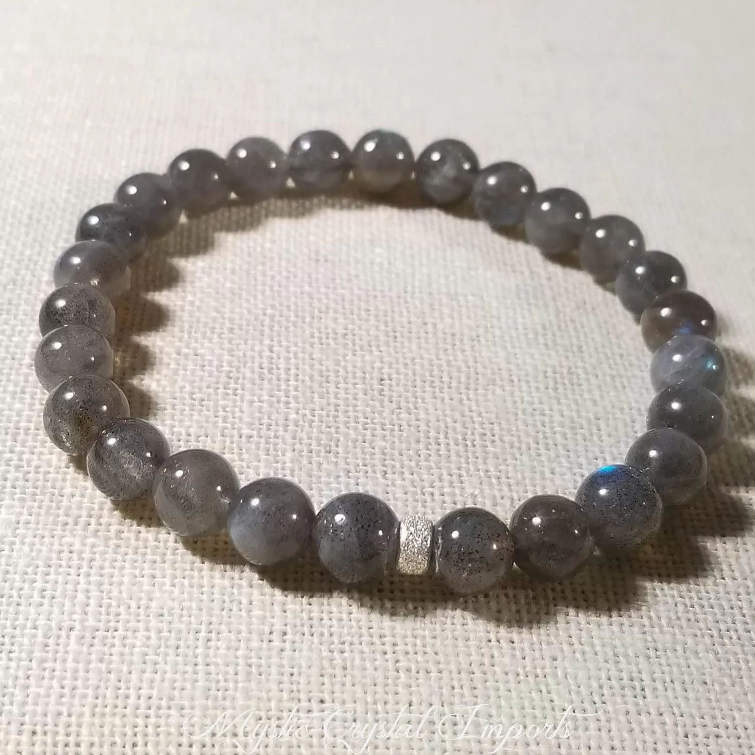 8mm Blue Labradorite Gemstone Protection Bracelet