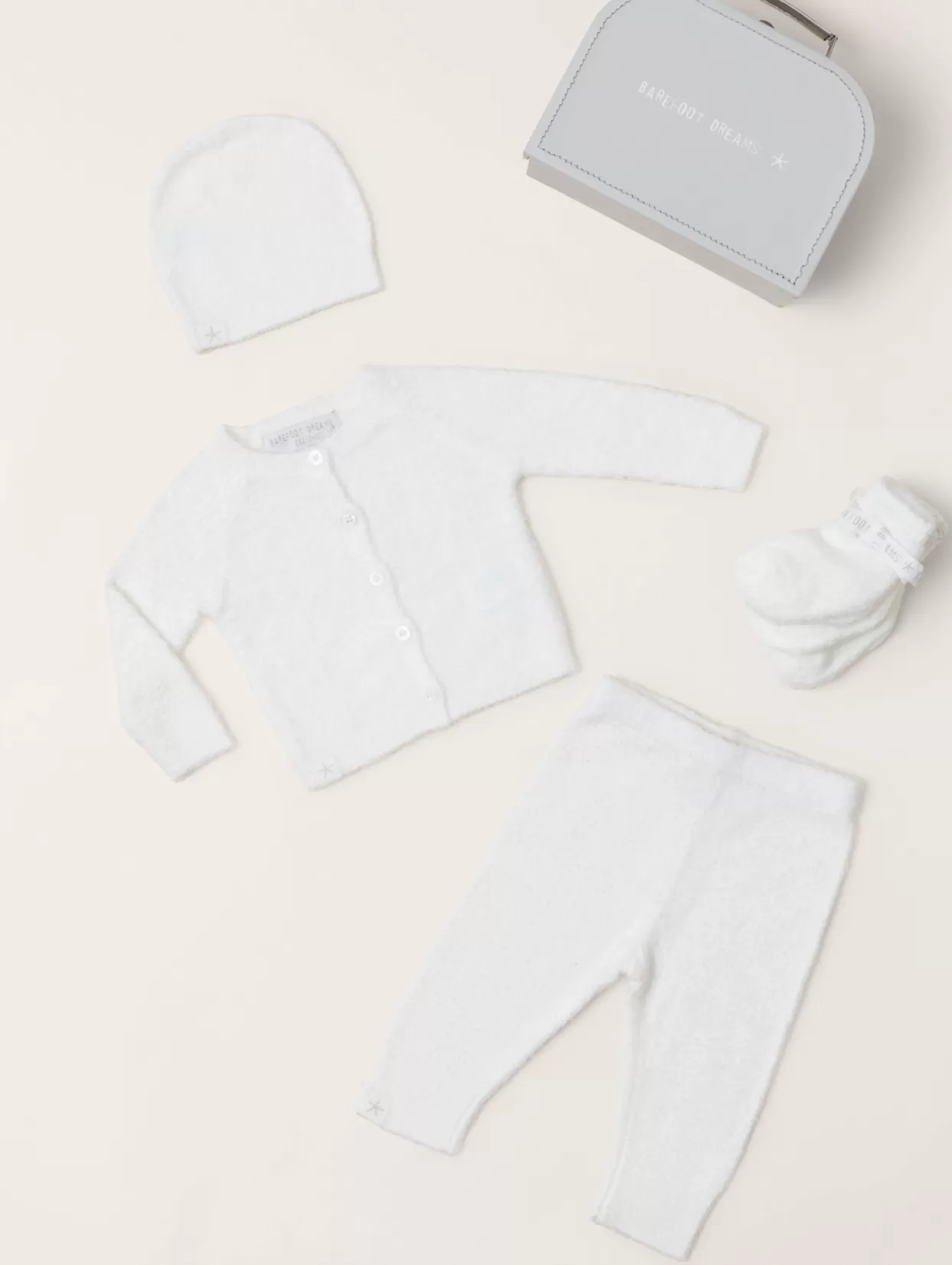 Barefoot Dreams - Cozychic Lite Classic Newborn Set in Pearl