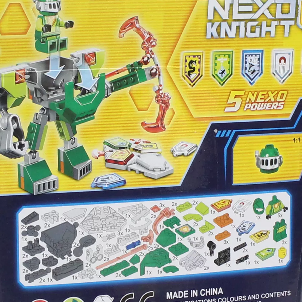 Bela Nexo Knights Battle Suit Aaron Building Blocks 86 Pcs