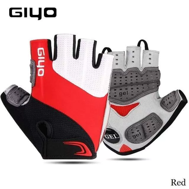 Bicycle Half Finger Gloves Breathable Lycra Fabric Men Women Cycling Gloves Road Bike Riding MTB DH Racing Outdoor Mittens