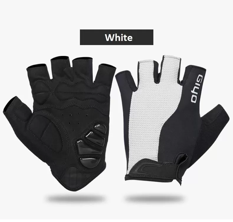 Bicycle Half Finger Gloves Breathable Lycra Fabric Men Women Cycling Gloves Road Bike Riding MTB DH Racing Outdoor Mittens