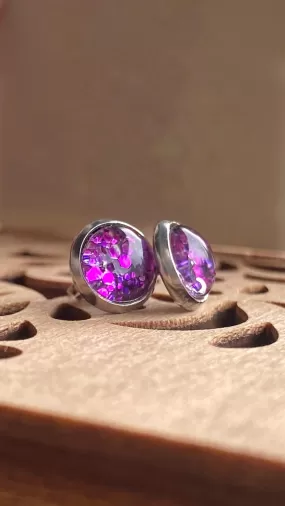 Brandon Farris Stud Earrings. Stainless steel - Glitter4Good