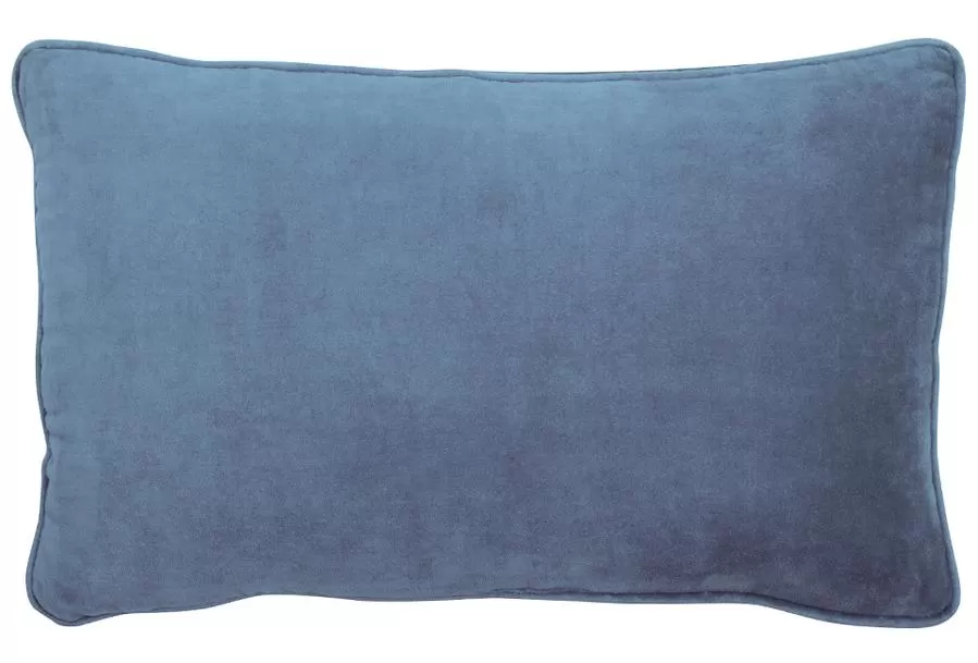 Castle Dusty Blue Velvet Cushion