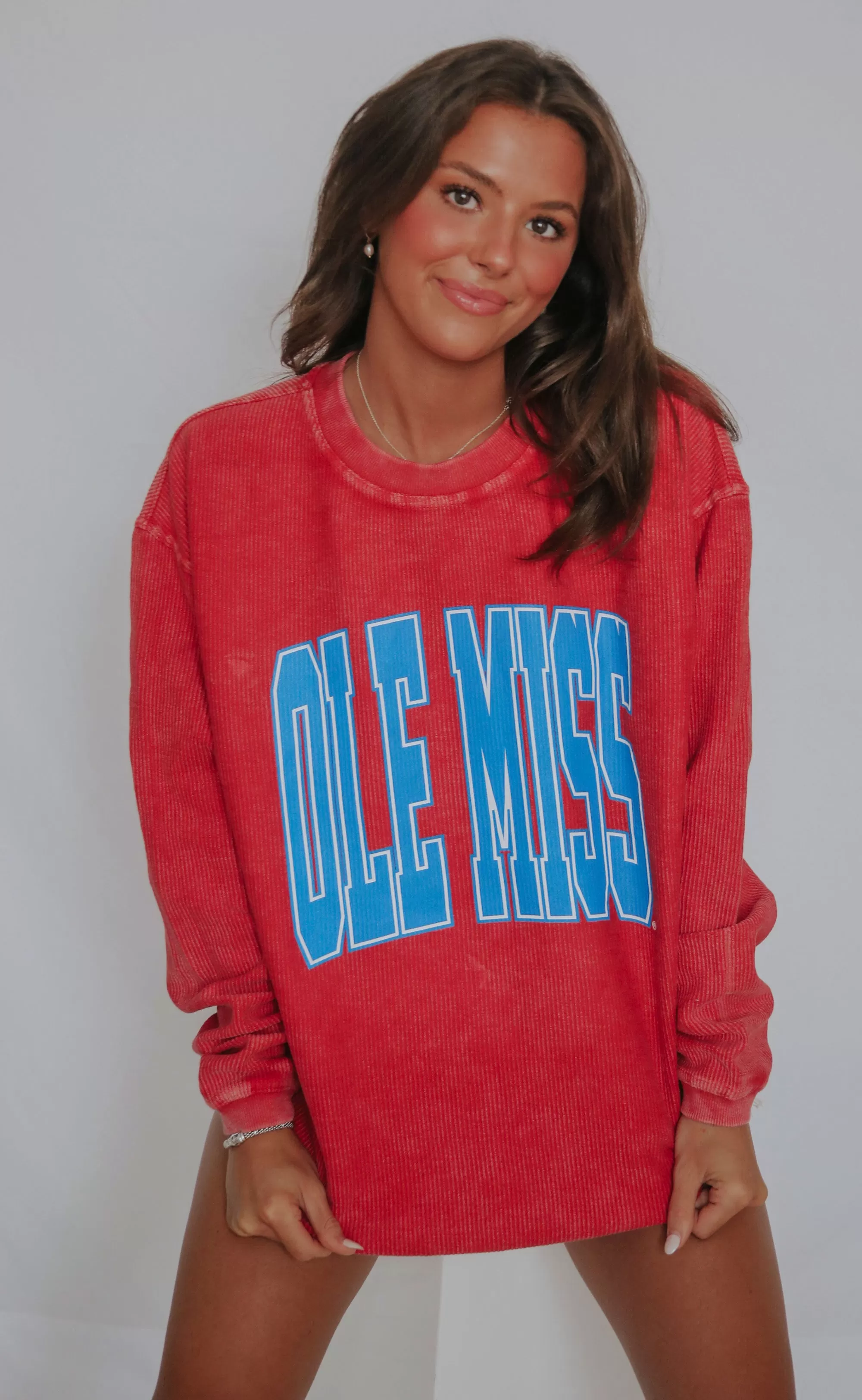 charlie southern: ole miss collegiate corded sweatshirt - 2023