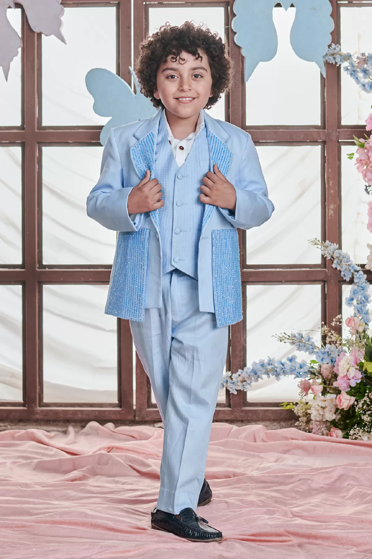 Cielo- Waistcoat With Blazer And Trouser Set Of 3