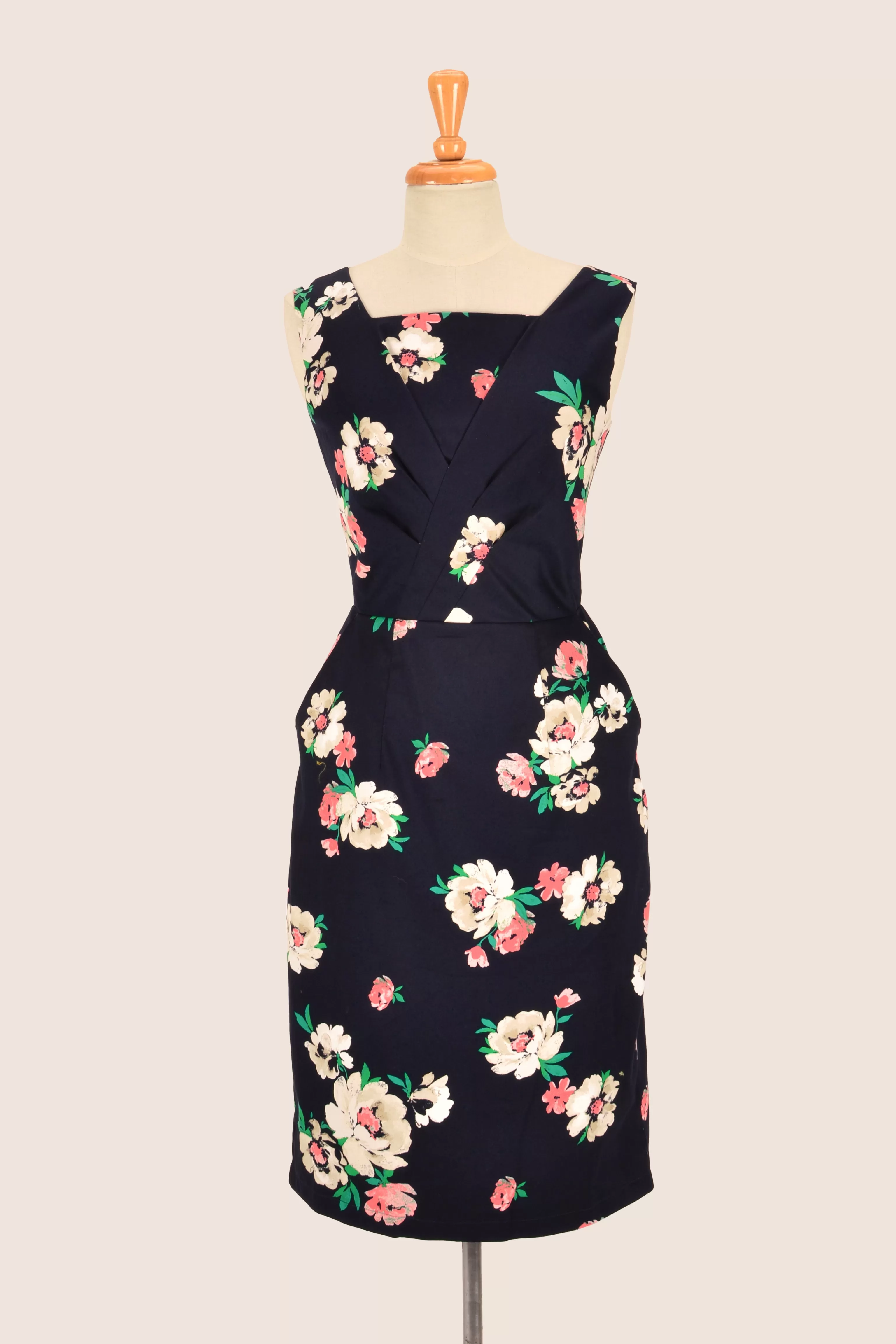 Dalena Navy Floral Dress