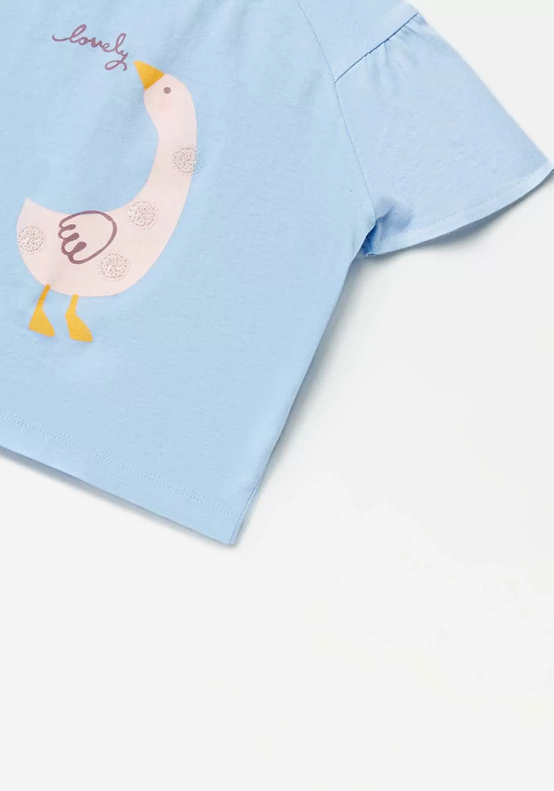 Duck Print T-Shirt - Blue