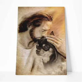 Gearhuman 3D God And His Chihuahua Canvas