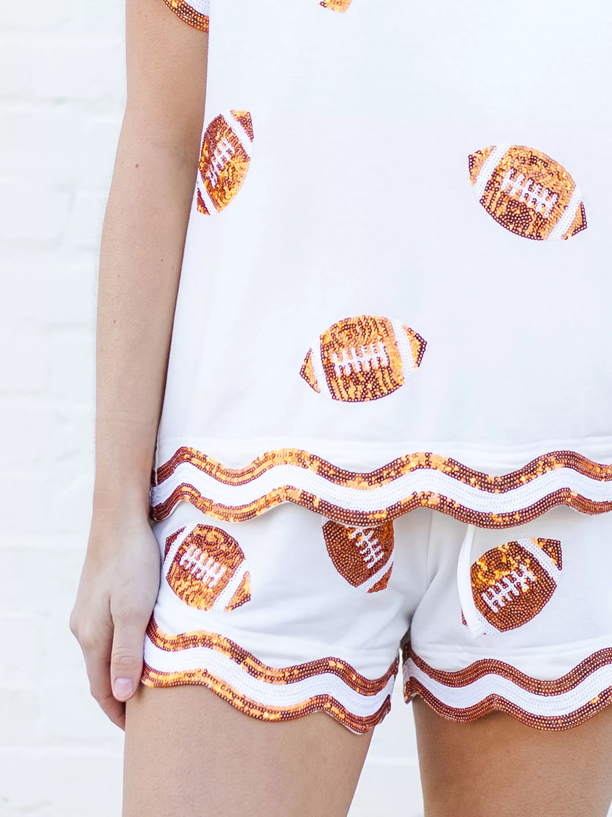 Ginny Shorts | Orange   White