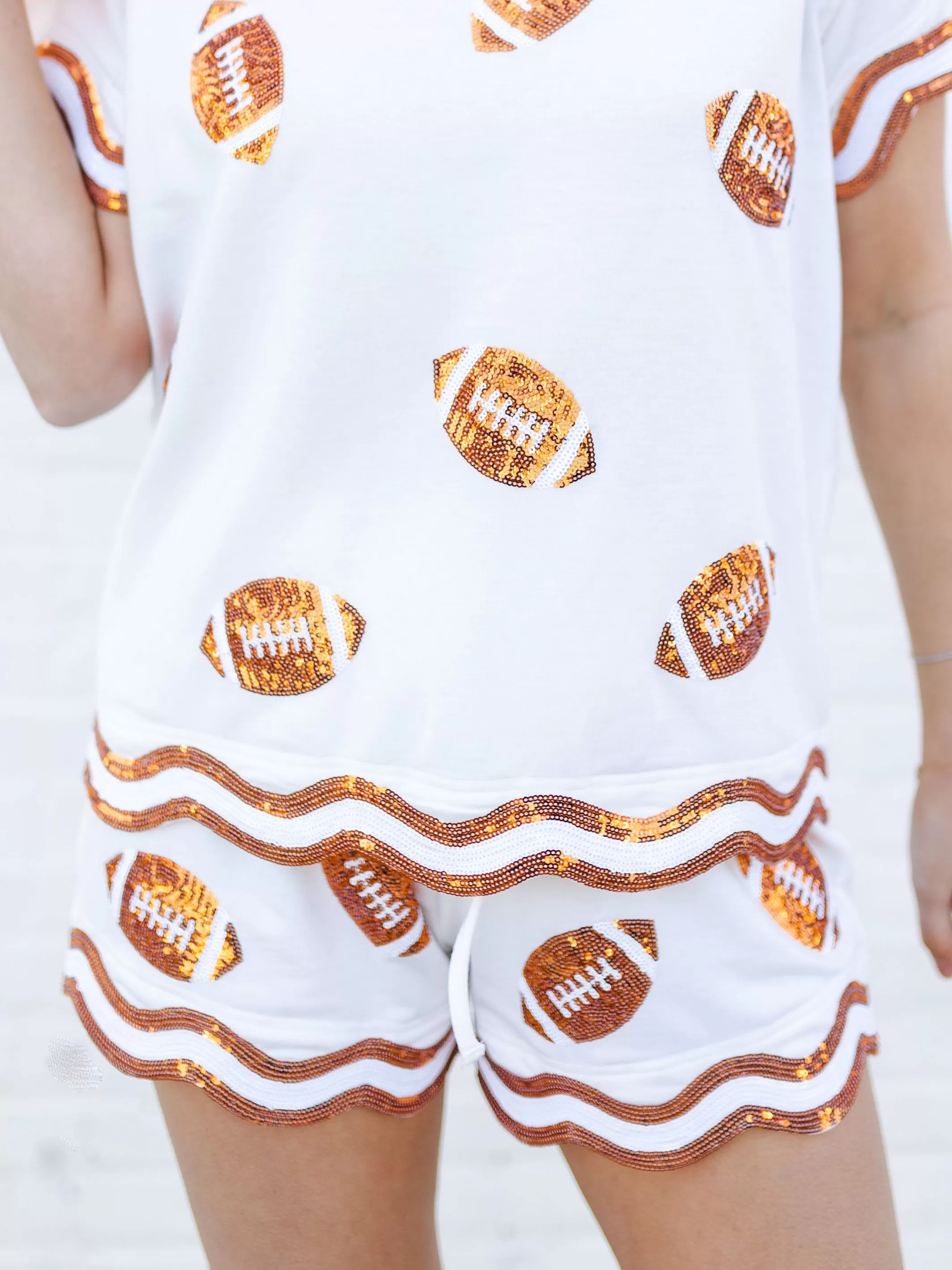 Ginny Shorts | Orange   White