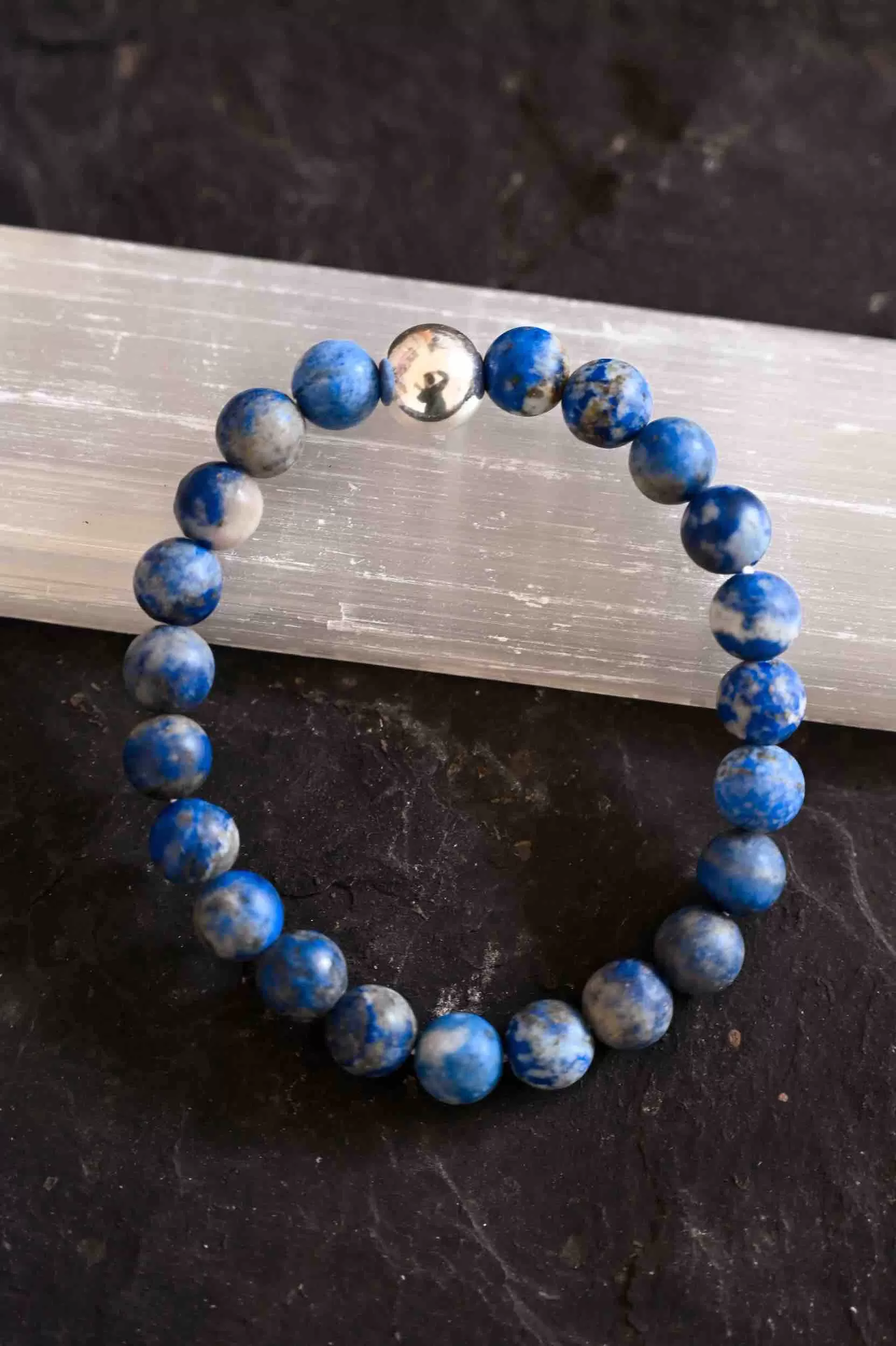 I Trust My Inner Truth Lapis Lazuli Bracelet