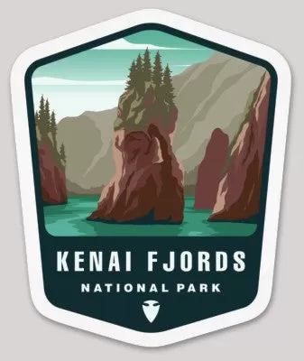 Kenai Fjords National Park Die Cut Sticker