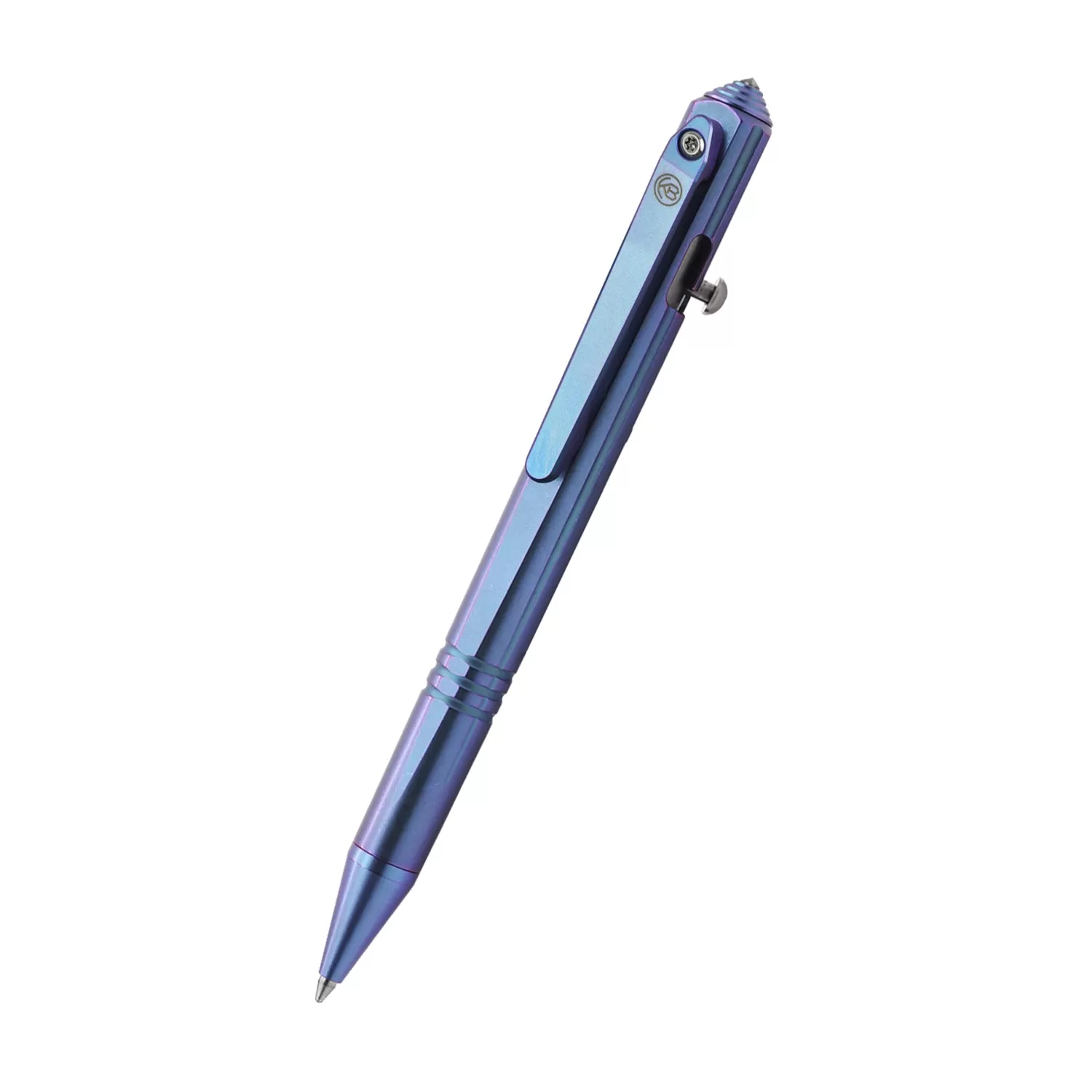 KUBEY Titanium Tactical Pen (Blue)