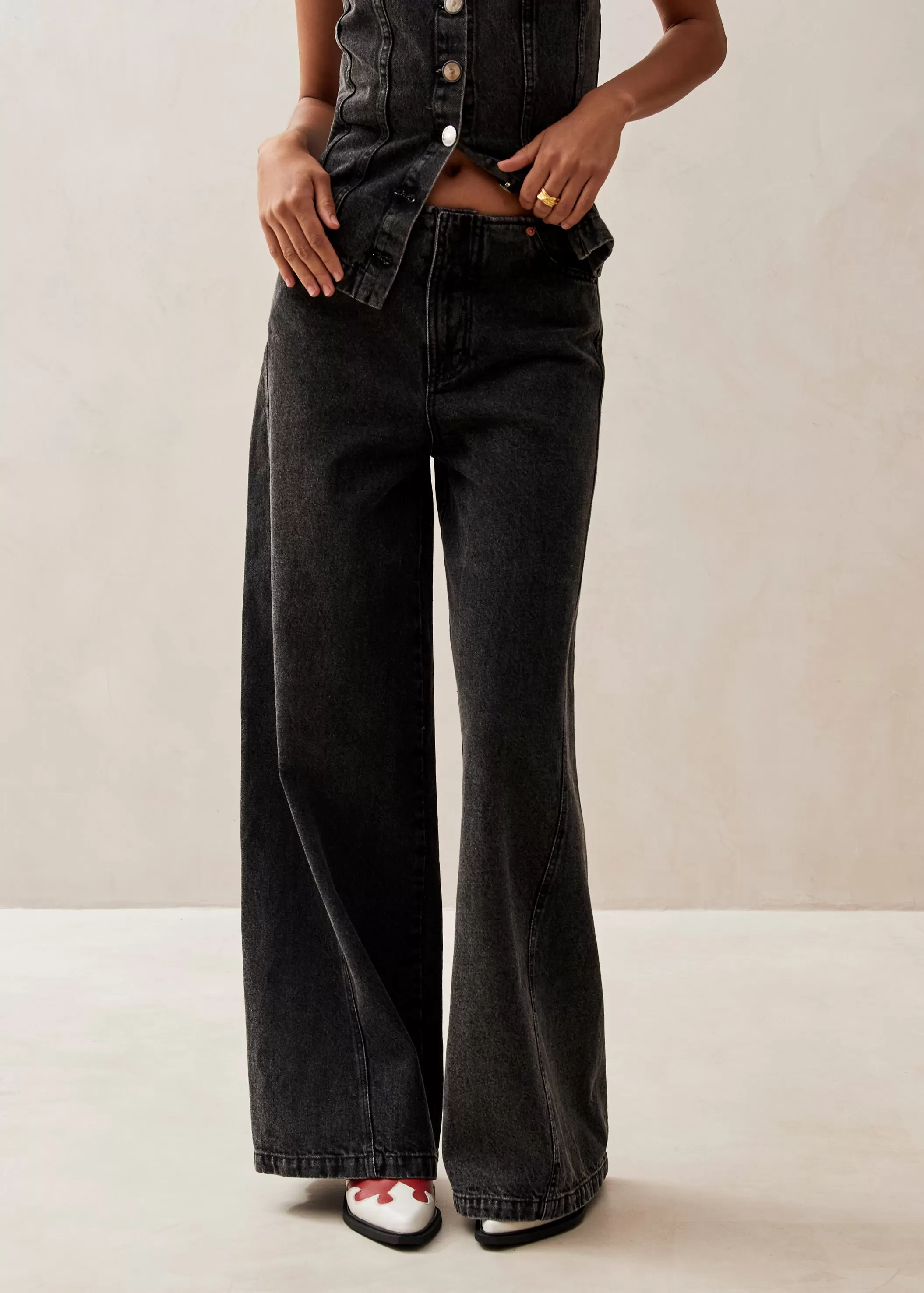 Magda Black Denim Pants