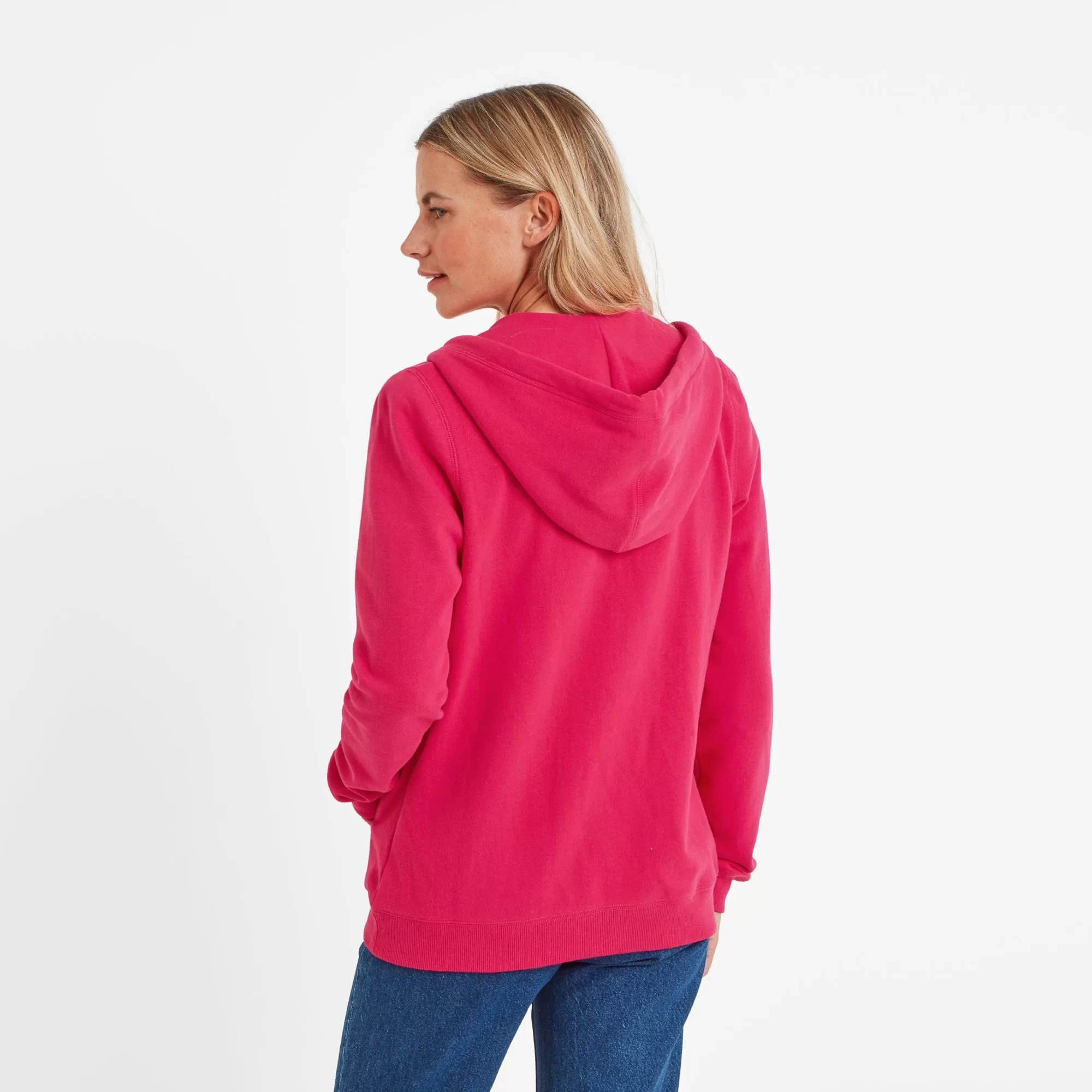 Mia Womens Hoodie - Magenta Pink