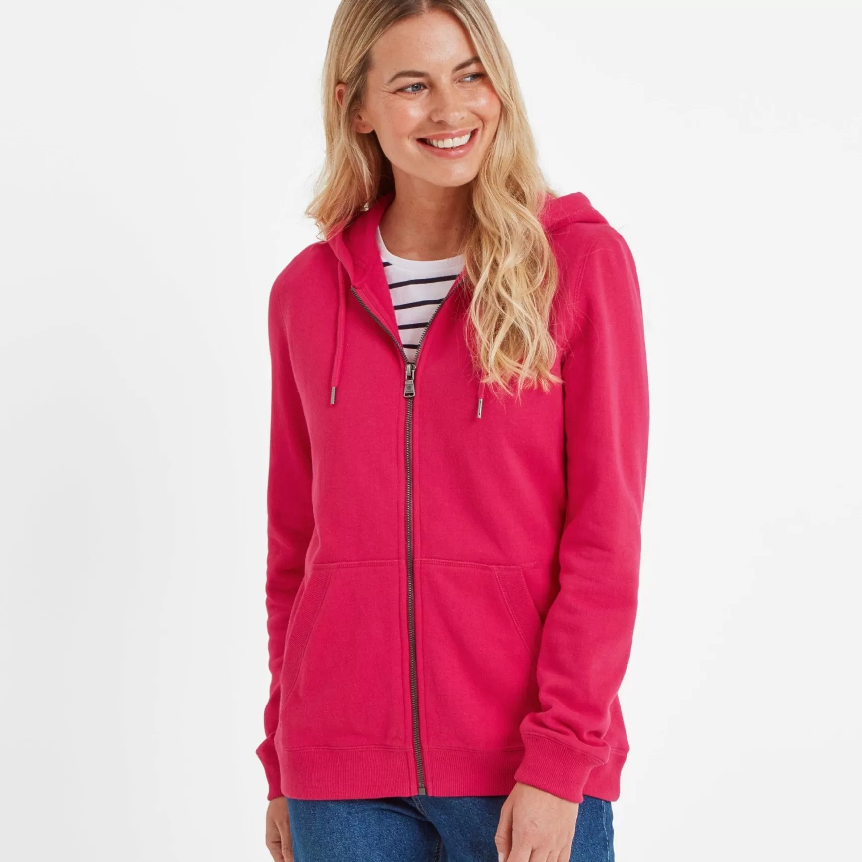 Mia Womens Hoodie - Magenta Pink