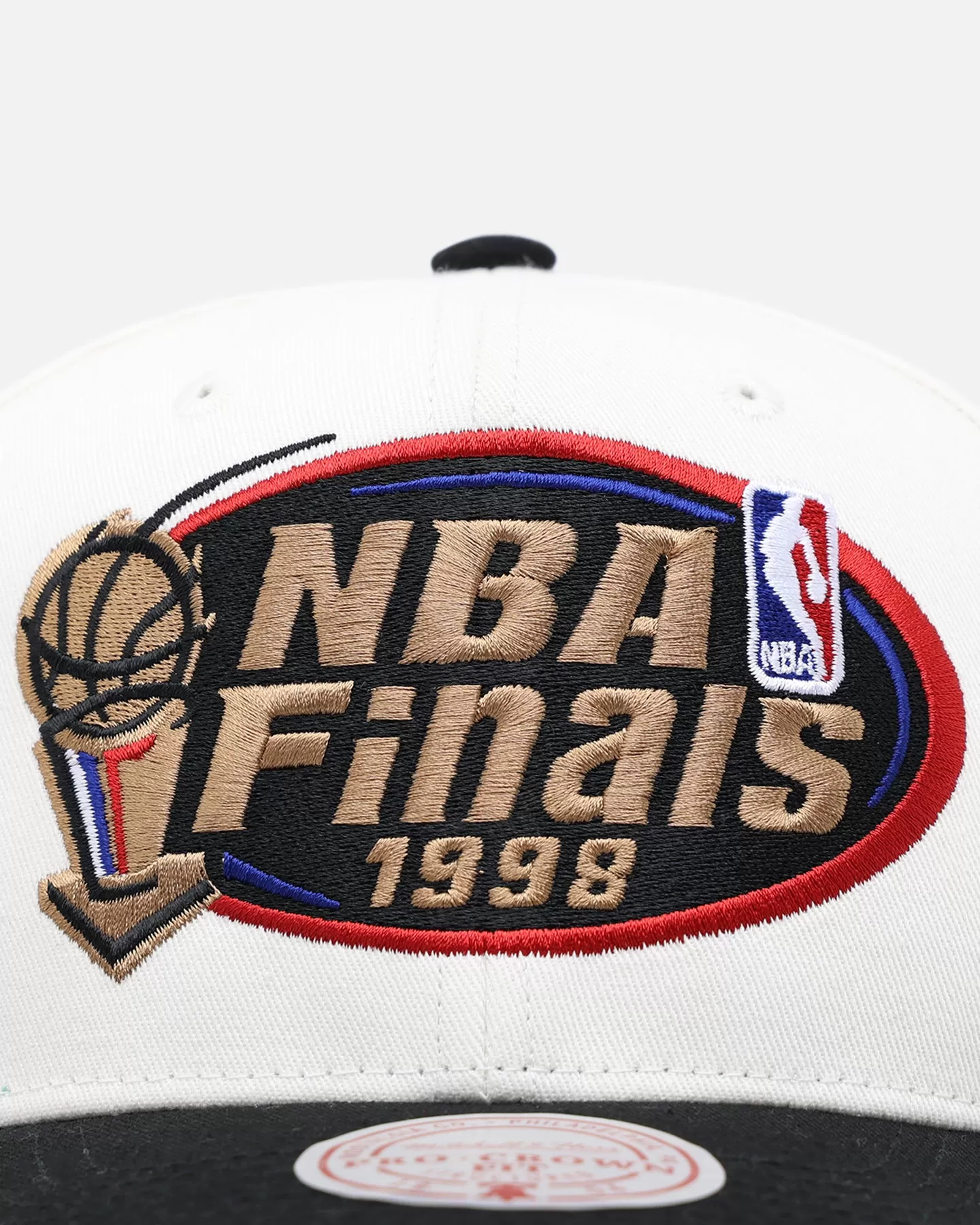 Mitchell & Ness 1998 NBA Finals Snapback White Cream/Black