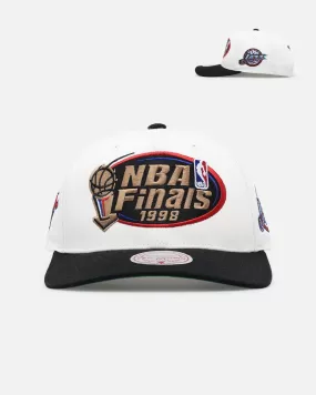 Mitchell & Ness 1998 NBA Finals Snapback White Cream/Black