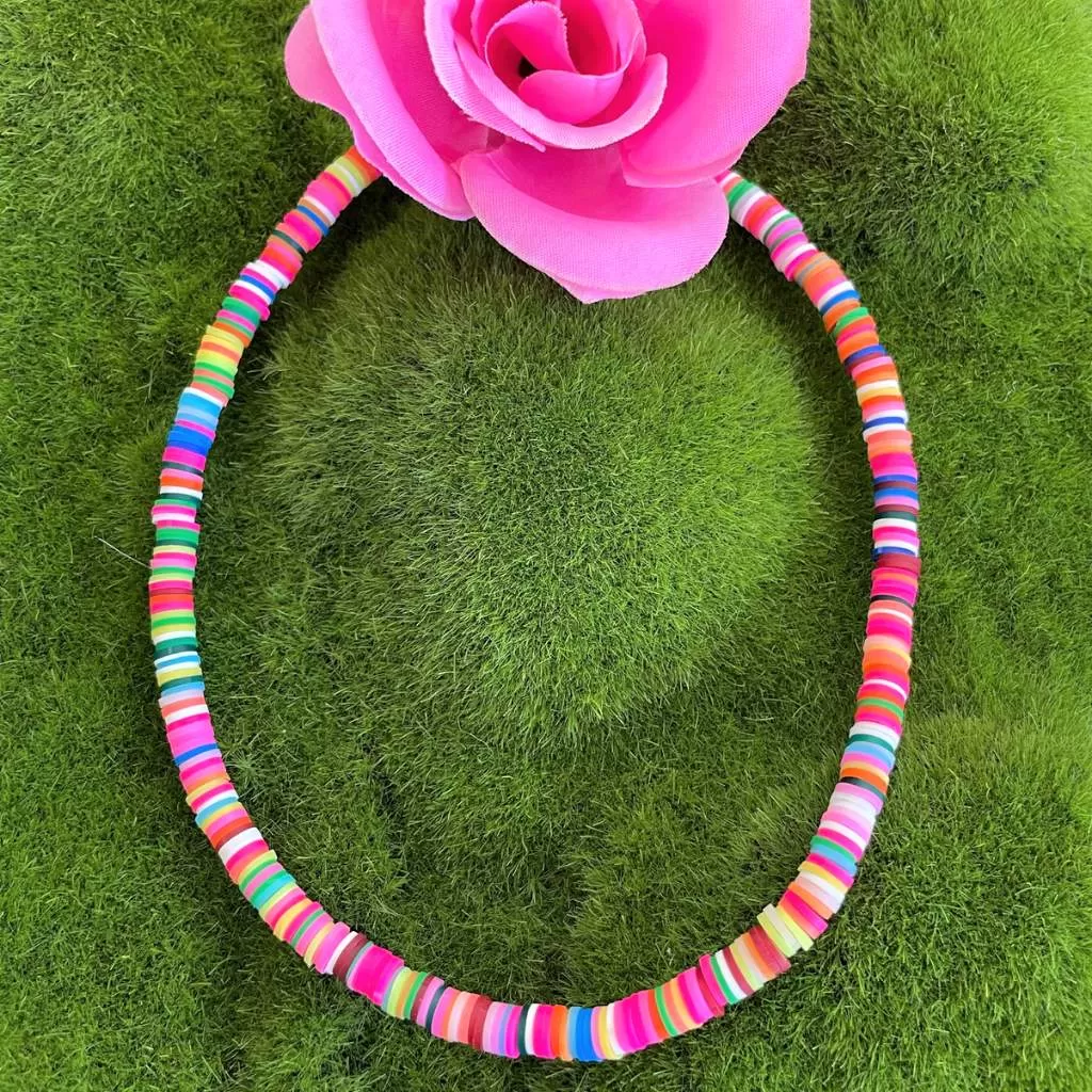 Multi Colored Polymer Necklace