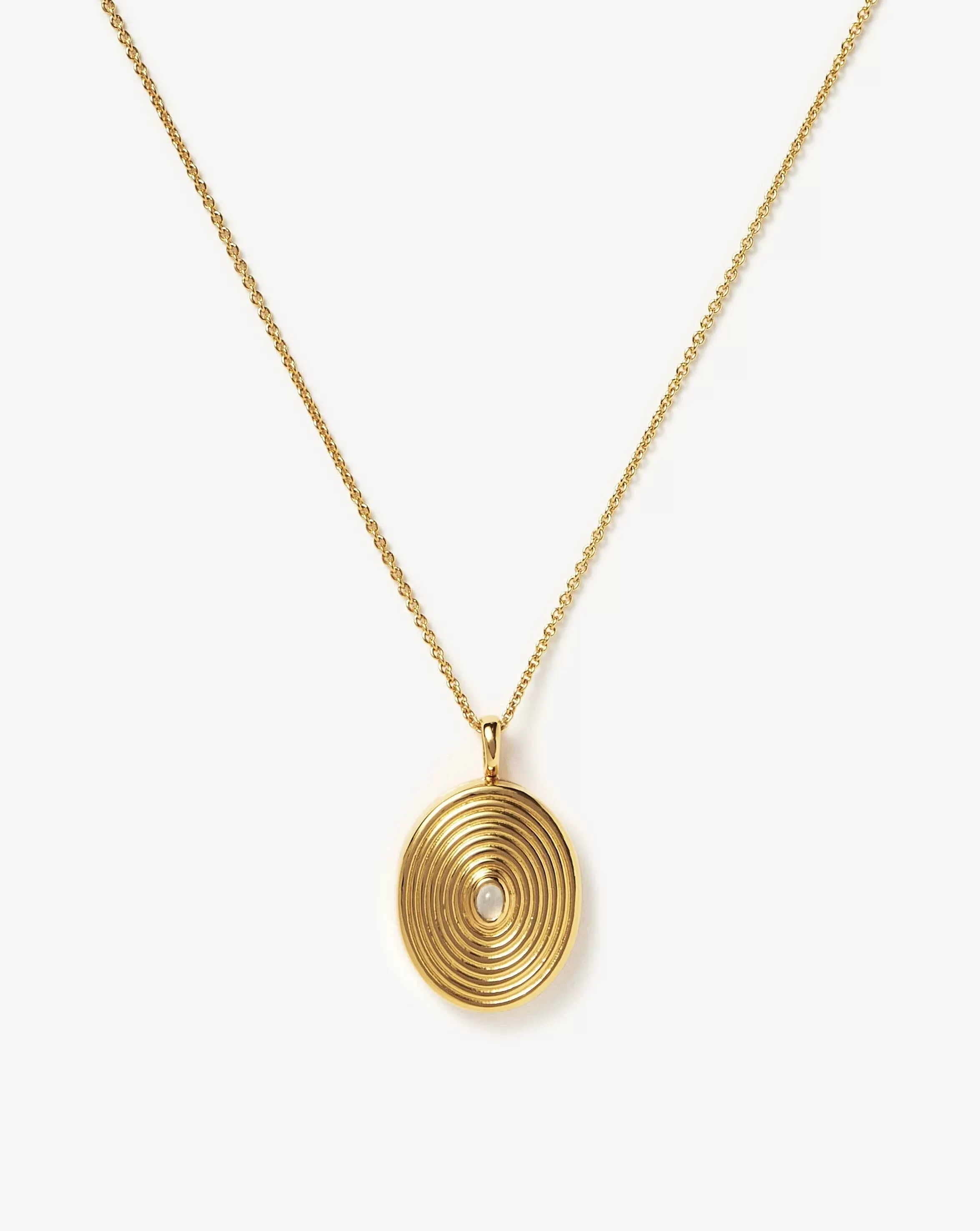 Oval Locket Pendant Necklace