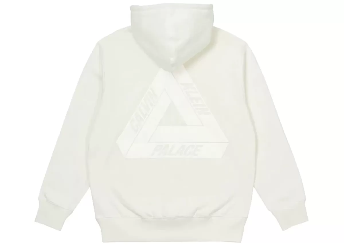 Palace x Calvin Klein Tri-Ferg Hoodie (White)