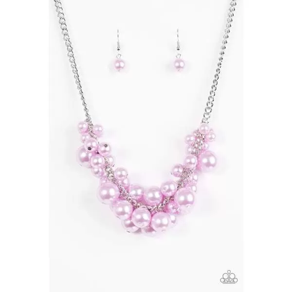 Paparazzi Accessories  - Glam Queen #N97 Box 1 - Purple Necklace