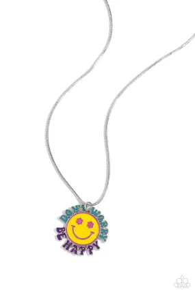 Paparazzi Dont Worry, Stay Happy Multi Necklace & Earring Set