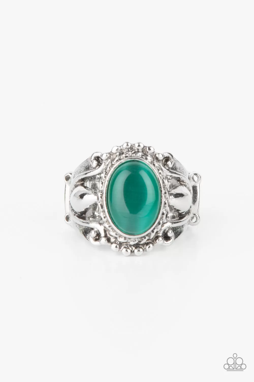 Paparazzi Jubilant Gem - Green Ring