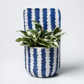 Papercut Wall Planter - Blue