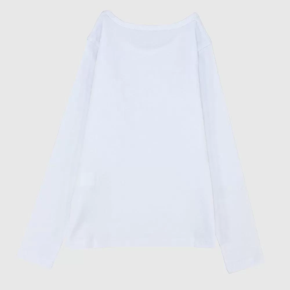 Plain Long-Sleeved T-Shirt