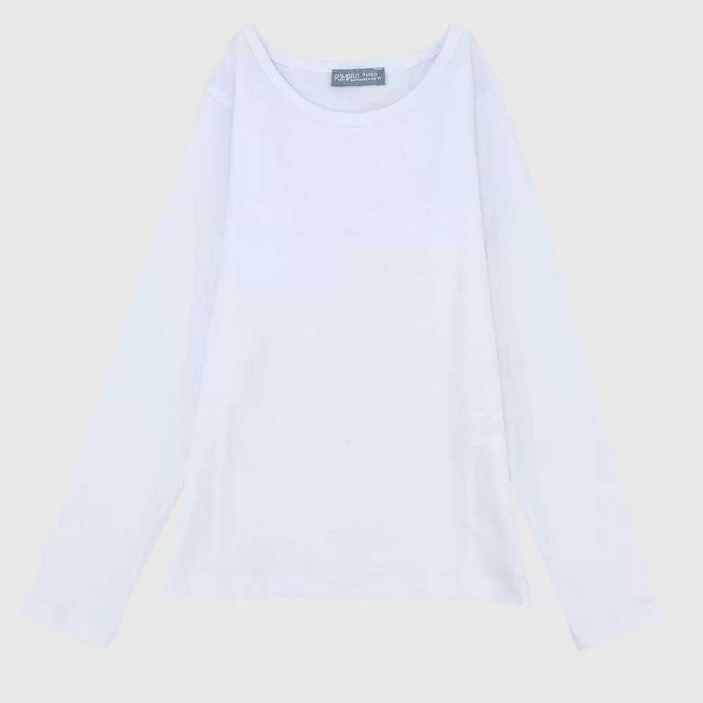 Plain Long-Sleeved T-Shirt