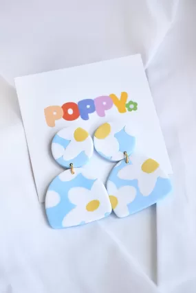 POPPY DOT POPPY DANGLES -BLUE