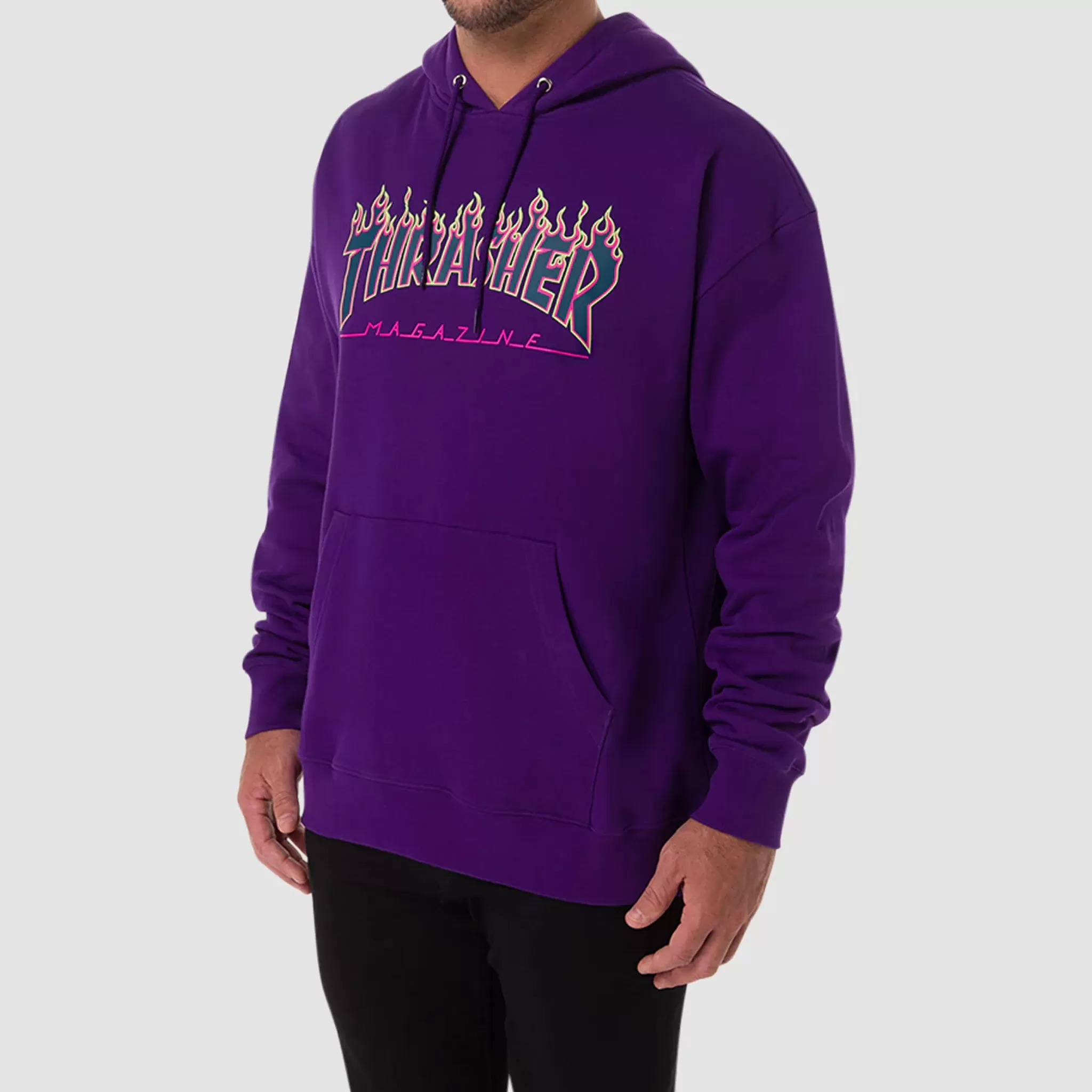 RACING HOODED SWEATSHIRT (PURPLE)