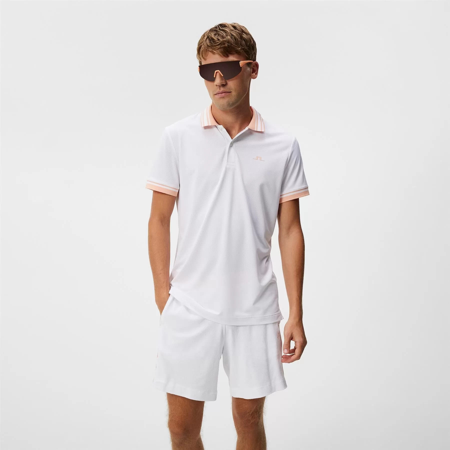 Reeve Tech Mesh Regular Fit Polo White - W23