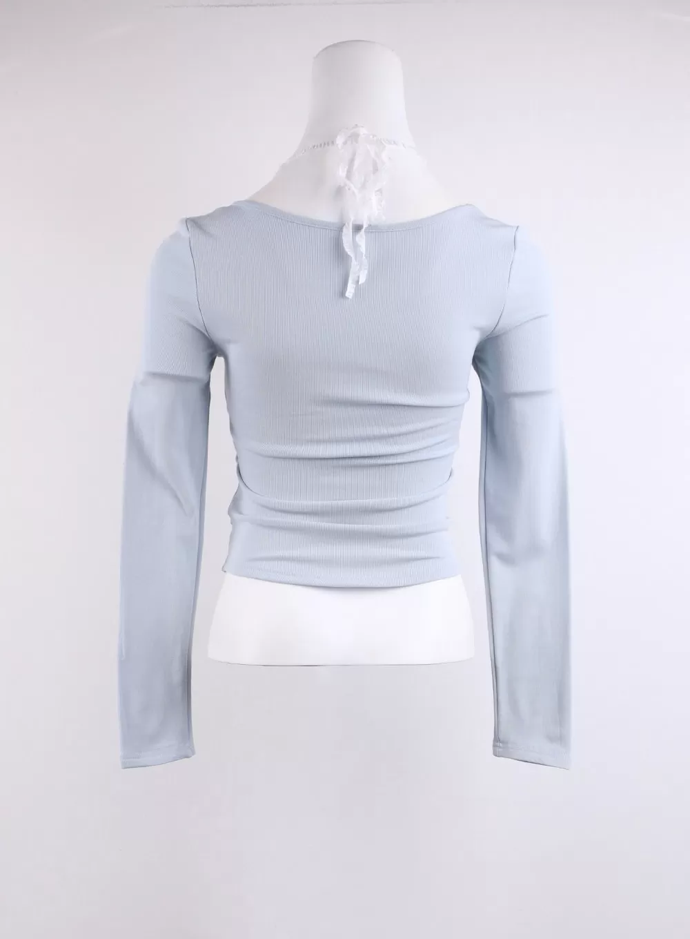 Round Neck Lace-Up Long Sleeve CJ423