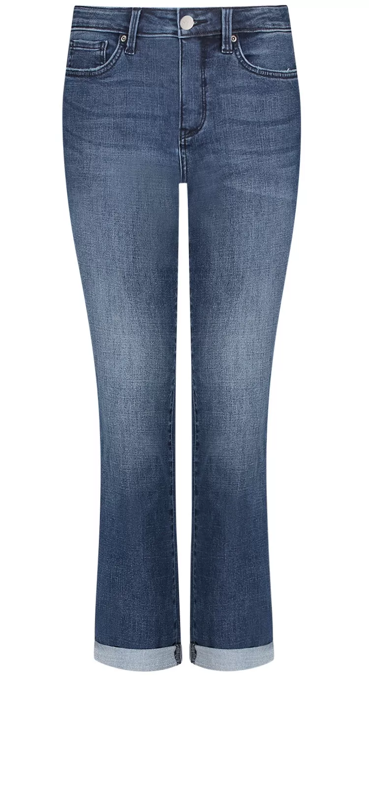 Sheri Slim Ankle Jeans Mediumblauw Premium Denim | Bluewell