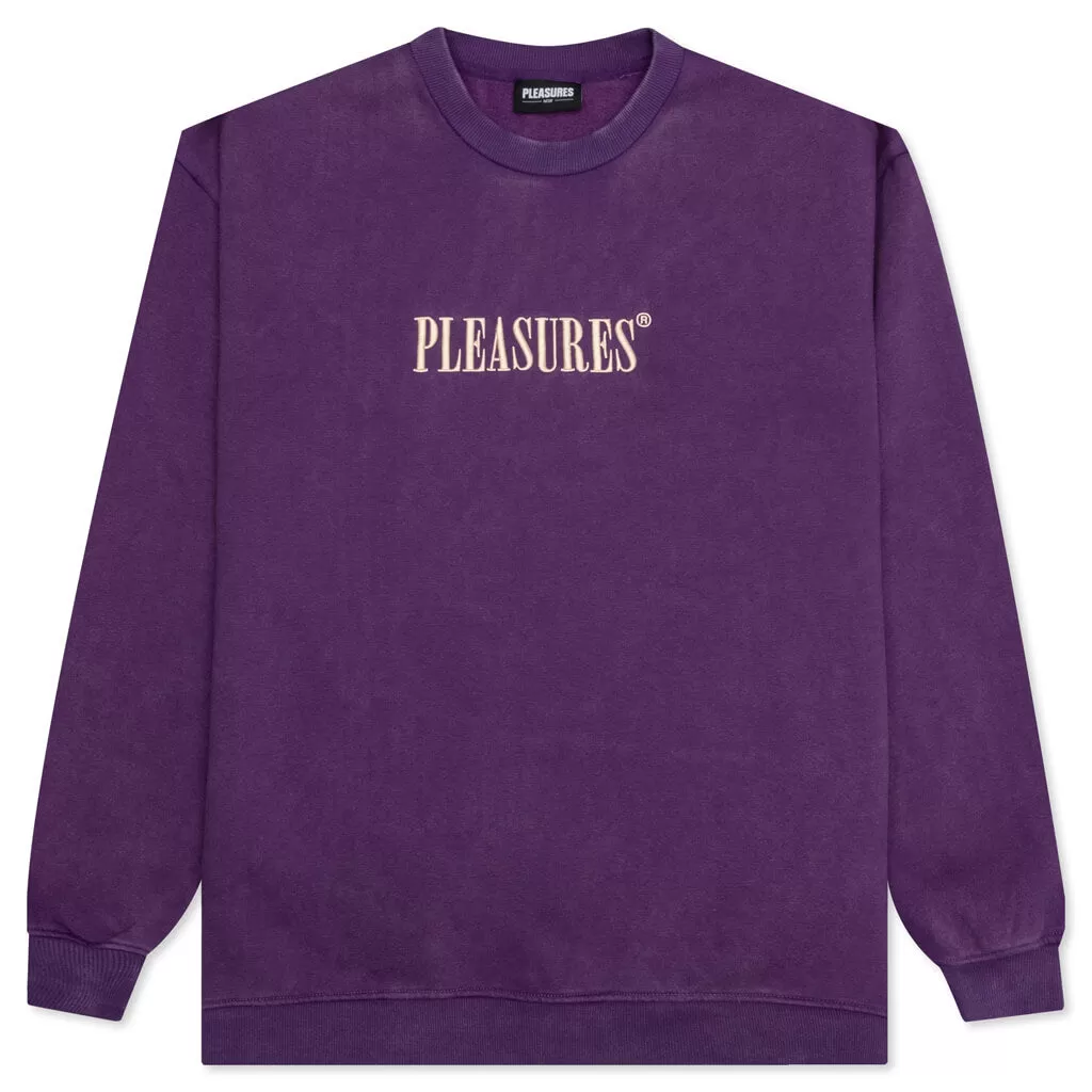 Sour Washed Crewneck - Purple