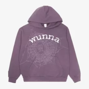 Sp5der 'Wunna' Pullover Hoodie Purple SS20