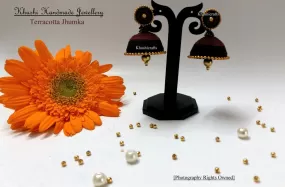 Terracotta Quilled Jhumka