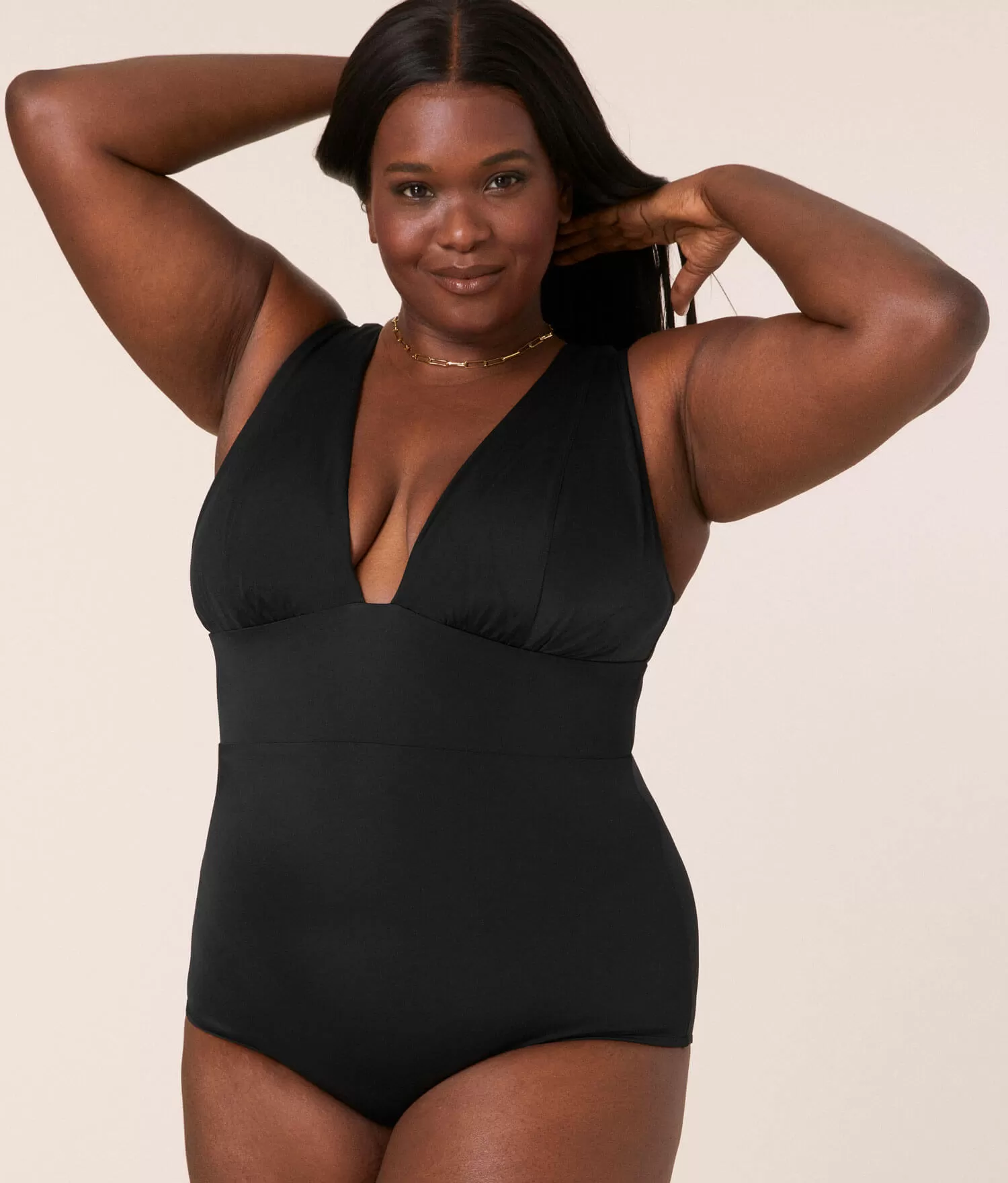 The Mykonos One Piece - Flat - Black - Long Torso