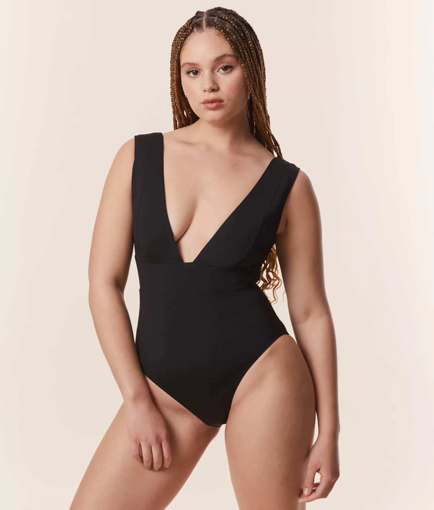 The Mykonos One Piece - Flat - Black - Long Torso