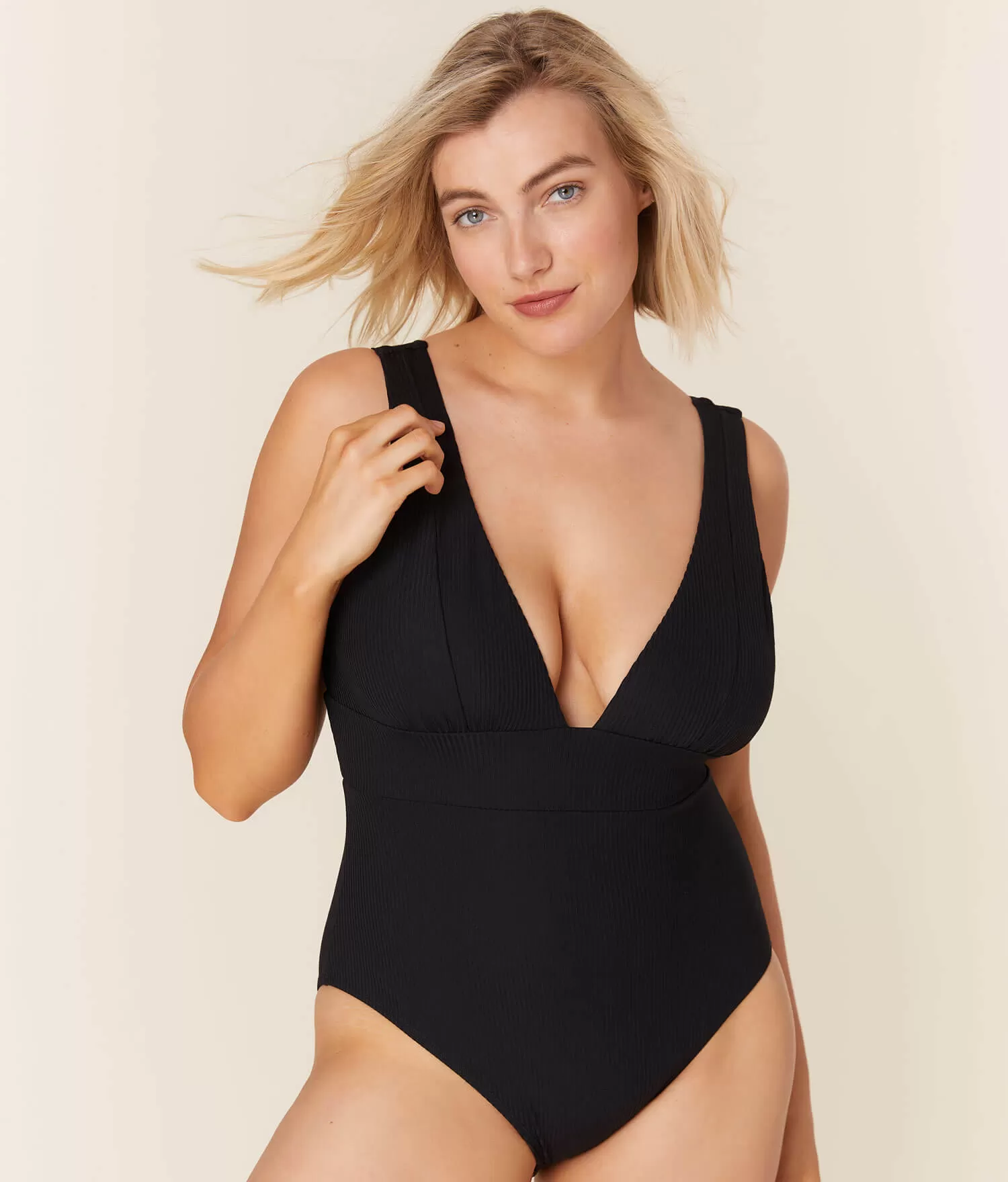 The Mykonos One Piece - Flat - Black - Long Torso