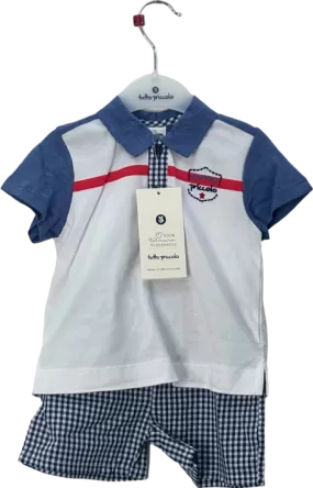 Tutto Piccolo Navy Blue 2 Pieces Set (Shirt & Shorts) UK Size 3 Years