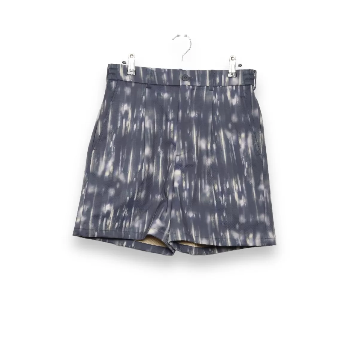 Welter Shelter Pleated Shorts printed navy