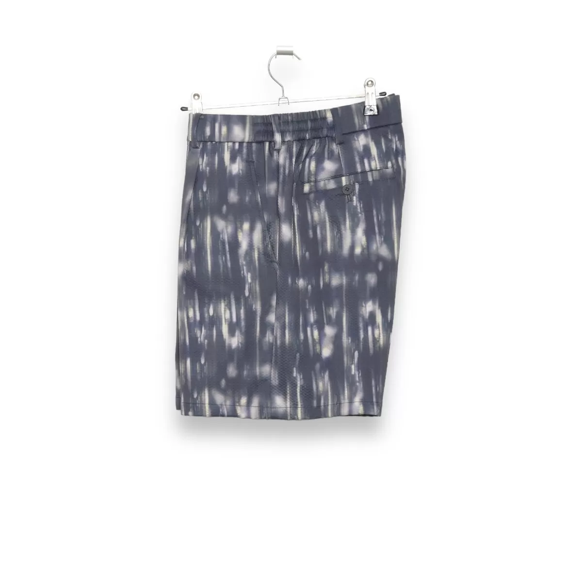 Welter Shelter Pleated Shorts printed navy